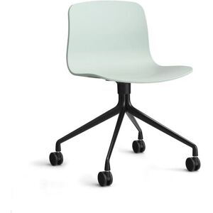 HAY AAC 14 About A Chair SH: 46 cm - Black Powder Coated Aluminium/Dusty Mint