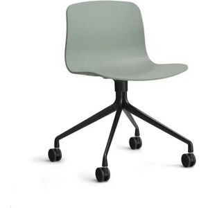 HAY AAC 14 About A Chair SH: 46 cm - Black Powder Coated Aluminium/Fall Green