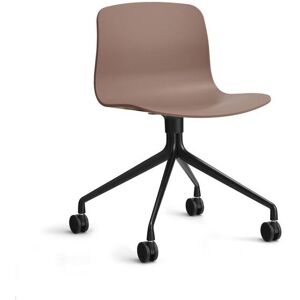 HAY AAC 14 About A Chair SH: 46 cm - Black Powder Coated Aluminium/Soft Brick