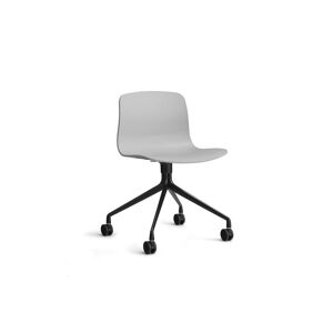 HAY AAC 14 About A Chair SH: 46 cm - Black Powder Coated Aluminium/Concrete