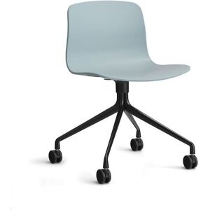 HAY AAC 14 About A Chair SH: 46 cm - Black Powder Coated Aluminium/Dusty Blue