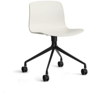 HAY AAC 14 About A Chair SH: 46 cm - Black Powder Coated Aluminium/Melange Cream