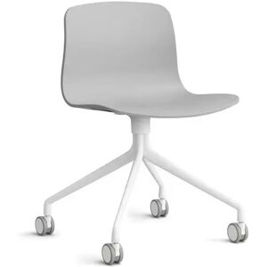 HAY AAC 14 About A Chair SH: 46 cm - White Powder Coated Aluminium/Concrete