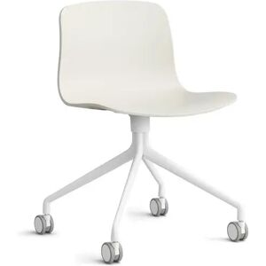 HAY AAC 14 About A Chair SH: 46 cm - White Powder Coated Aluminium/Melange Cream