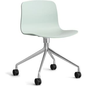 HAY AAC 14 About A Chair SH: 46 cm - Polished Aluminium/Dusty Mint