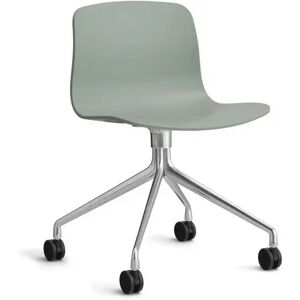 HAY AAC 14 About A Chair SH: 46 cm - Polished Aluminium/Fall Green