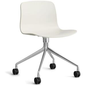 HAY AAC 14 About A Chair SH: 46 cm - Polished Aluminium/Melange Cream