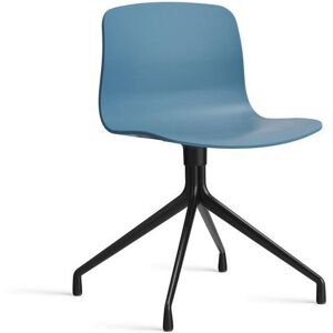 HAY AAC 10 About A Chair SH: 46 cm - Black Powder Coated Aluminium/Azure Blue