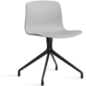 HAY AAC 10 About A Chair SH: 46 cm - Black Powder Coated Aluminium/Concrete