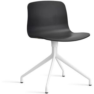 HAY AAC 10 About A Chair SH: 46 cm - White Powder Coated Aluminium/Black