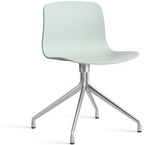 HAY AAC 10 About A Chair SH: 46 cm - Polished Aluminium/Dusty Mint