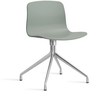 HAY AAC 10 About A Chair SH: 46 cm - Polished Aluminium/Fall Green