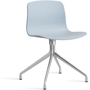 HAY AAC 10 About A Chair SH: 46 cm - Polished Aluminium/Slate Blue