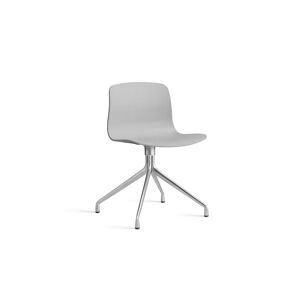 HAY AAC 10 About A Chair SH: 46 cm - Polished Aluminium/Concrete