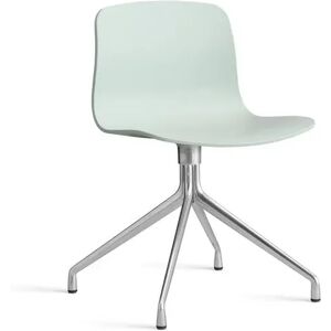 HAY AAC 10 About A Chair SH: 46 cm - Polished Aluminium/Dusty Mint