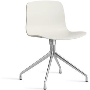 HAY AAC 10 About A Chair SH: 46 cm - Polished Aluminium/Melange Cream