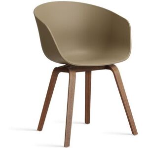 HAY AAC 22 About A Chair SH: 46 cm - Lacquered Solid Walnut/Clay