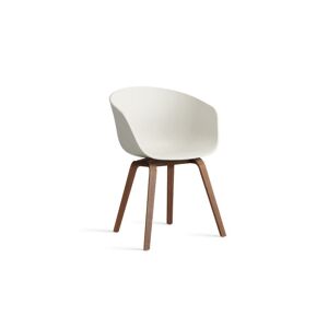 HAY AAC 22 About A Chair SH: 46 cm - Lacquered Solid Walnut/Melange Cream