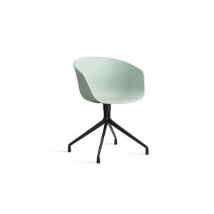 HAY AAC 20 About A Chair SH: 46 cm - Black Powder Coated Aluminium/Dusty Mint