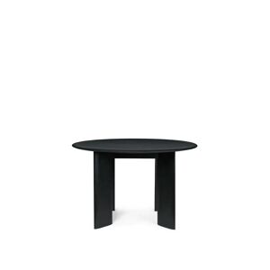 Ferm Living Bevel Table Ø: 117 cm - Black Oiled Beech