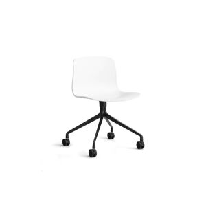 HAY AAC 14 About A Chair SH: 46 cm - Black Powder Coated Aluminium/White