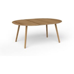 Via EAT SOLID Dining Table w. 1 Extension Plate Ø: 120 cm - Naturolieret Eg