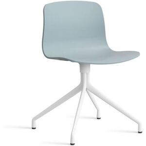 HAY AAC 10 About A Chair SH: 46 cm - White Powder Coated Aluminium/Dusty Blue