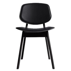 Ro Collection Pandora Spisebordsstol Sæde- og rygpolstret SH: 44,4 cm - Black Lacquered Oak/Standard Black