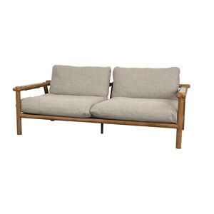 Cane-line Outdoor Sticks 2-Seater Sofa B: 194 cm - Teak/Desert Sand