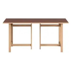 Moebe Rectangular Dining Table 160x90 cm - Burgundy