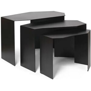 Ferm Living Shard Cluster Tables Set of 3 - Black