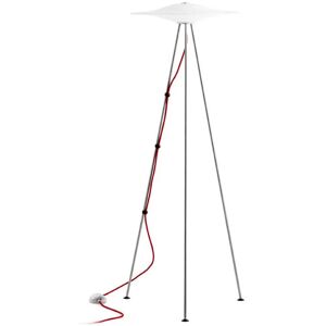 Piet Hein Sinus 440 Gulvlampe H: 124,9 cm - Opal/Rød Ledning KAMPAGNE TILBUD OUTLET