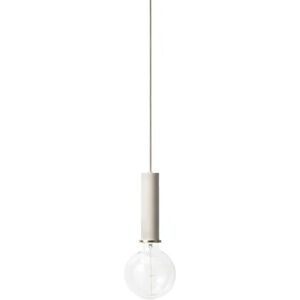 Ferm Living Socket Pendant High H: 17 cm - Light Grey