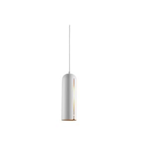 Woud Gap Pendant Tall H: 30 cm - Hvid / Messing OUTLET