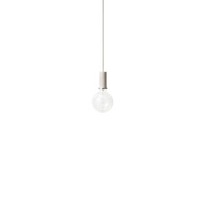 Ferm Living Socket Pendant Low H: 10,2 cm - Light Grey