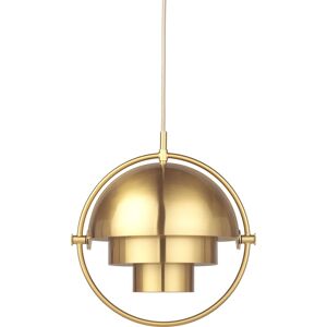 GUBI Multi-Lite pendel Small Ø:25,5 cm Brass base - Shiny Brass skærm