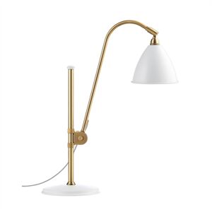 GUBI Bestlite BL1 Table Lamp Ø: 16 cm - Matt White/Brass