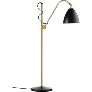 GUBI Bestlite BL3 Floor Lamp Ø:21 cm M Brass base - Charcoal Black skærm