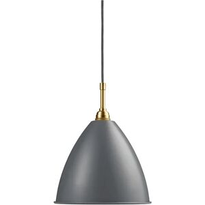 GUBI Bestlite BL9 Pendant Ø:21 cm M Brass base - Grey skærm