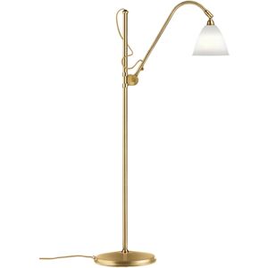 GUBI Bestlite BL3 Floor Lamp Ø:16 cm Brass base - Bone China skærm