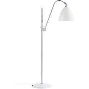 GUBI Bestlite BL3 Floor Lamp Ø:21 cm M Chrome Base - Matt White skærm