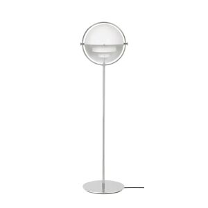 GUBI Multi-Lite gulvlampe Chrome Base - White skærm