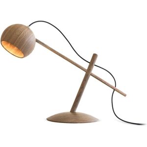 Brdr. Krüger Lune Bordlampe H: 40cm - Røget Olieret Eg