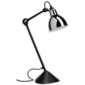 DCW Editions Lampe Gras N205 Bordlampe Rund H: 59cm - Sort/Krom