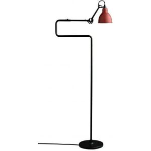 DCW Editions Lampe Gras N411 Gulvlampe Rund H: 121cm - Sort/Rød