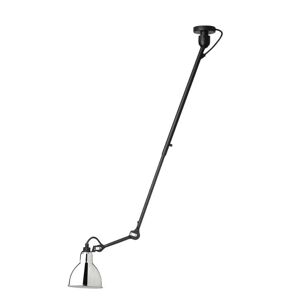 DCW Editions Lampe Gras N302 Pendel Rund H: 92cm - Sort/Krom