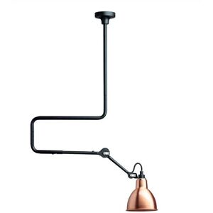 DCW Editions Lampe Gras N312 Pendel Rund H: 100 cm - Sort/Kobber