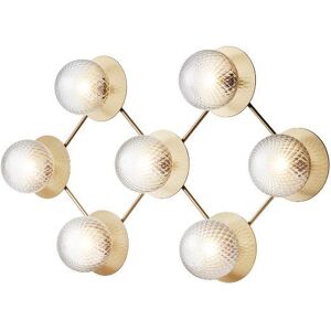 Nuura Liila 7 Væg-/loftlampe 94x55cm - Nordic Gold/Optic Clear OUTLET