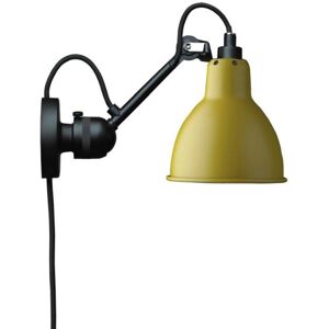 DCW Editions Lampe Gras N304CA Væglampe Rund m. Ledning H: 14cm - Sort/Gul