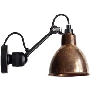 DCW Editions Lampe Gras N304CA Væglampe Rund m. Ledning H: 14cm - Sort/Rå Kobber